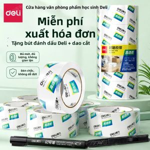 deli | Băng Dính Bọc Trong Suốt Cao Cấp 6.5cm 4.5cm