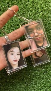 Gantungan Kunci 2 Sisi Custom Foto Bolak Balik Bisa COD