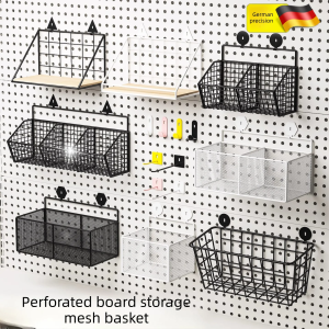 YIZHIBING | Storage Basket Hooks for Pegboards Metal Holes