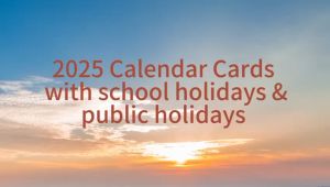 2026 Calendar Card with School Holidays & Malaysia Public Holidays