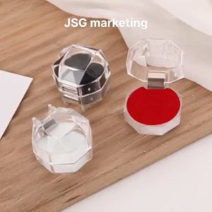 Crystal Ring Jewelry Box Storage Boxes Ring Gift Case Crystal Earrings Ring Jewelry Storage Boxes
