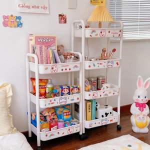 Kệ Đựng Đồ Đa Năng Kèm Sticker Ngộ Nghĩnh Đáng Yêu