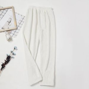 Fairy Warm Pants Female Winter Thermal Coral Fleece Casual Baggy Pajama Pants Home Student Lazypants Sports Straight