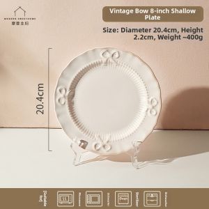 MODERN SWEETHOME | Underglaze Colored Ceramic Plates Household