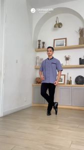 Rauna Pride - Baju Koko KR01 Regular dan Big Size Kemeja Dewasa Lengan Pendek Pakaian Muslim Pria