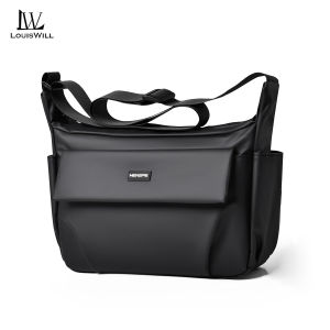 LouisWill Mens Shoulder Bag Large Capacity Messenger Bag Business Bag Waterproof Travel Bag Sports Bag Cross Body Bag Lightweight Casual Bag Leisure Sport Street Bag