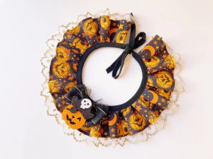 Halloween Cat Scarf Pet Bib Costume Small Cat Scarf Dog Robe Decoration Winter Universal Pumpkin Pattern Pet Accessories