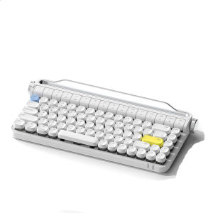 QUZHI | Wireless Bluetooth & Wired Keyboard with Cherry MX Blue/Green Teas Switch for iPad