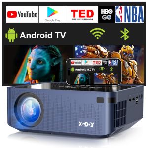 XGODY X1-Pro Android TV Smart Projector 12000 Lumens 1080P HD Support 4K  Portable Projector for Home Theater 5G Wifi Display Bluetooth 5.0