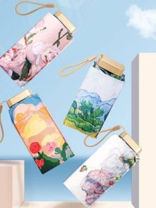 Ultra Lightweight Portable Mini Five Fold Sun Umbrella Womens UV Protection Sunscreen Compact Folding Sunshade Umbrella