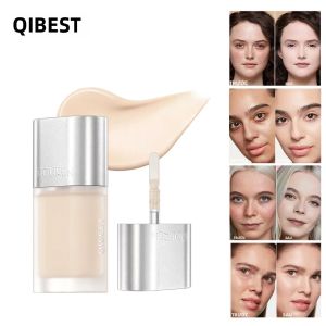 Kem Che Khuyết Điểm Nhẹ Dưỡng Ẩm QIBEST - Công Thức Dạng Lỏng Không Thấm Nước Dành Cho Quầng Thâm & Vết Mụn Che Phủ Hoàn Toàn Làm Sáng Da 5g