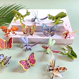 [Set 25 Món] Xếp Hình Giấy 3D Gấp Giấy Động Vật Côn Trùng 3D Đồ Chơi Trẻ Em Tư Duy Sáng Tạo Cho Bé