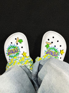 RRITTCC Exploding Sour Lemon Mens Trendy Shoes Breathable Hollow out Casual Slip-On Summer Sandals in White for Outdoor Wear