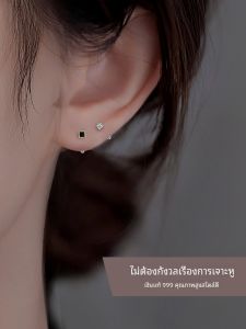 ต่างหูเงินแท้ 999 ประดับเพชรเทียมสำหรับผู้หญิง เครื่องประดับแฟชั่นแบบใหม่ ที่สวมใส่ได้ตลอดทั้งคืน ไม่ต้องถอดเมื่อนอน