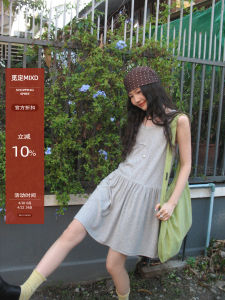 Sleeveless Minidress A-Line Dress for Petite Summer Wear