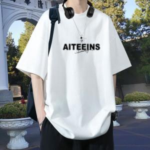 Áo Thun Cotton Nam Tay Ngắn Cổ Tròn Mùa Hè Thường Ngày Thoáng Khí in Họa Tiết Thoải Mái Rộng Rãi Cho Thanh Thiếu Niên