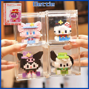 BETTIE Mainan Bricks Mini karakter kartun Lotso Panda DIY Puzzle Blok Bangunan Mainan Anak Perempuan