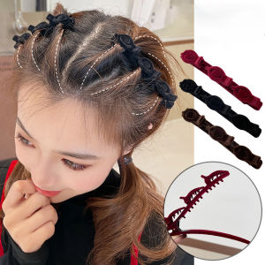 1/2/3pcs Small Fragrance Style Flocking Hair Clip for Women Korean Style Braided Duckbill Clip Fashion Girl Hairpin Hair accesso