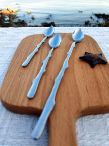 Creative Coffee Spoon 18-10 Stainless Steel Long Handle Stirring Spoon Beautiful Branch Design Ice Spoon Tea Spoon