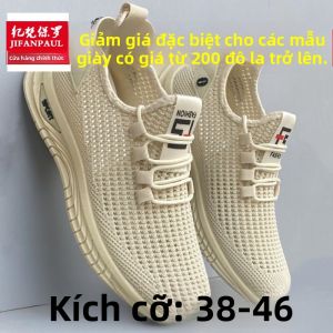 Giày Thể Thao Nam Mùa Hè Thông Gió Đế Mềm Hút Ẩm Nhanh