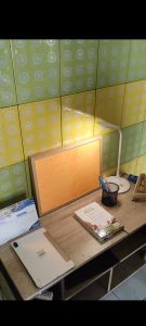 Papan Gabus Putih Ukuran 30x40CM Untuk Tempel Catatan Note / Foto Papan Buletin Papan pengumuman Mading Push note pin board corkboard