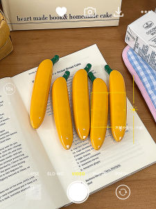 Banana Banana ~ Cute Creative Cartoon Ballpoint Pen Plant Fruit Ballpoint Pen Student Black Pen Artificial Banana