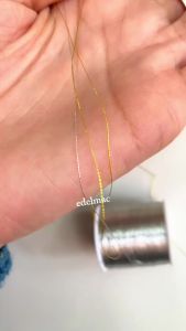Benang Sulam Emas Gold Silver Thread Bordir Cross Stitch Aksesoris Menjahit Baju Perhiasan Jewelry DIY Handcraft