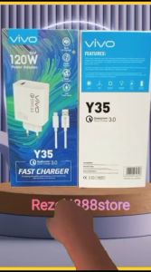 Charger For Vivo Y35 120W Power Adapter Support Fast Charging