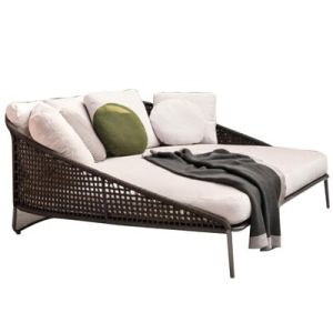Outdoor Wicker Sofa Set Villa Courtyard Waterproof Rattan Chair Three-Piece Set Homestay Balcony Model Room Casual Sofa Combination