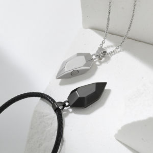🔥Cadia👍 2 Pcs/Set of Fashion Lovers Necklace Pairing Friendship Distance Multi Face Wish Stone