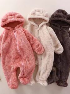 Quần Áo Bọc Da Lông Cừu Mùa Đông Cho Trẻ Sơ Sinh Quần Áo Trẻ Em Quần Áo Ngủ Bằng Vải Nỉ Cho Bé Trai Và Bé Gái