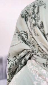 FKS Gamis Lebaran XL LD 110 Ceruty Babydoll FREE JILBAB SEGIEMPAT ABIBAH SET by MUDRA