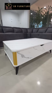 GR Furniture Multifunction Coffee Table with Leg 2 Colour Minimalist