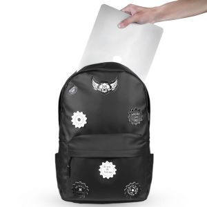 Tas Ransel Pria Backpack Waterproof Anti Air Sticker Logo Terbaru Tas Punggung Tas Sekolah