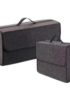 PINMOAP Large Capacity Storage Bag Foldable Car Felt Box Car Trunk Storage Bag Thickened Material Handbag Automotive Supplies