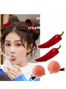 Creative Vegetable Simulation Hair Clips for Girls Funny Headwear Childrens Hair Accessories Original Design Edge Clips