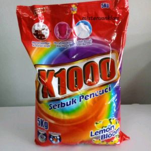 ผงซักฟอก K1000 (เคพัน) ขนาด5 kg ผงซักฟอกนำเข้าจากมาเลเซีย ราคาถูก ถุงใหญ่ มี 3 กลิ่น