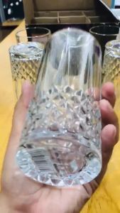 DELISOGA High ball clear glass engraved bottom whisky glass water glasses (1PC/6PCS SET) DSKB028-3❣️
