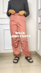 Celana Wanita Terbaru 2023 Wilia Long Pants Bahan Frenchtwill Celana Panjang Wanita Simple Cocok Untuk Olahraga