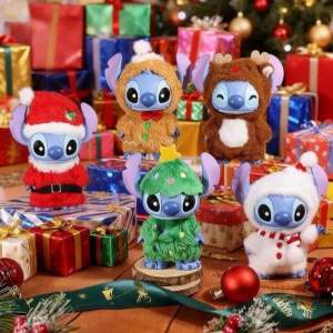 ร้าน🇹🇭 พร้อมส่ง✨ ตุ๊กตาสติทช์คริสมาส ลิขสิทธิ์แท้ ได้ 1ตัว - Disney - Stitch - Christmas Dressed Series by Enesco x Grand Jester Studios