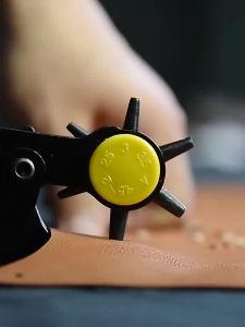 JUSTINLAU 1PC Multi Functional Pliers Leather Belt Punching Pliers Straps Household Leather Crafts Punching Pliers Manual Tools