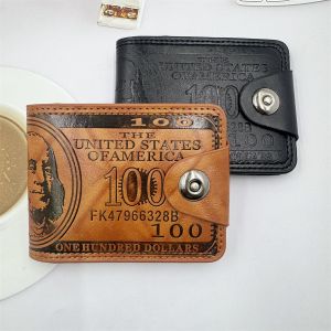 Men Wallet Large Capacity 9 Cards Holder Coin Purse Pouch with Buckle PU Leather Slim Small Pocket Bifold Zipper Wallet for Men Women Compact Lightweight