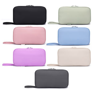 Womens Large Waterproof Cosmetic Bag Multi-function Travel Organizer with Easy Carry Handle and Stylish Design