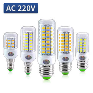 AC 220V E14 E27 LED Lamp SMD 5730 Corn Bulb 24 36 56 72LEDs Lamparas for Home Decoration Ampoule LED Light White Warm White