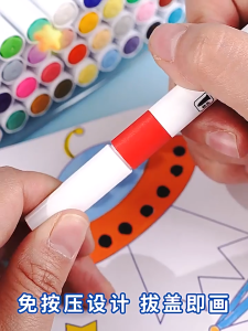 12-120 Colors Acrylic Paint Marker Set Water-Based Fiber Tip Pens for Rock Wood Ceramic DIY Crafts