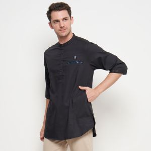 Kurta Baju Koko 3/4 Pria Katun Premium