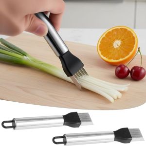 Multi-Functional Kitchen Scallion Cutter Onion Cutting and Silk Puller Innovative Kitchen Tool