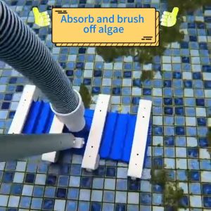 14 Inch Pool Vacuum Cleaner Set: FastClean Suction Tool with Side Brush