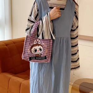 ASCENSION Fashion Sanrio Labubu Plush Bag Cute Cartoon Handbag Lunchbox Bag Beg Wanita