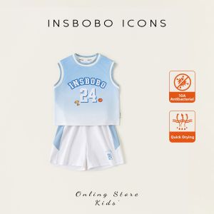 insbobo | Antibacterial Boys Clothing Set Summer